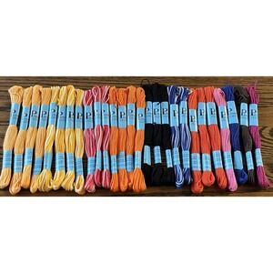Prism‎ Craft Thread Embroidery 100% Cotton Lot Of 27 Skeins Multicolor 10 Yds